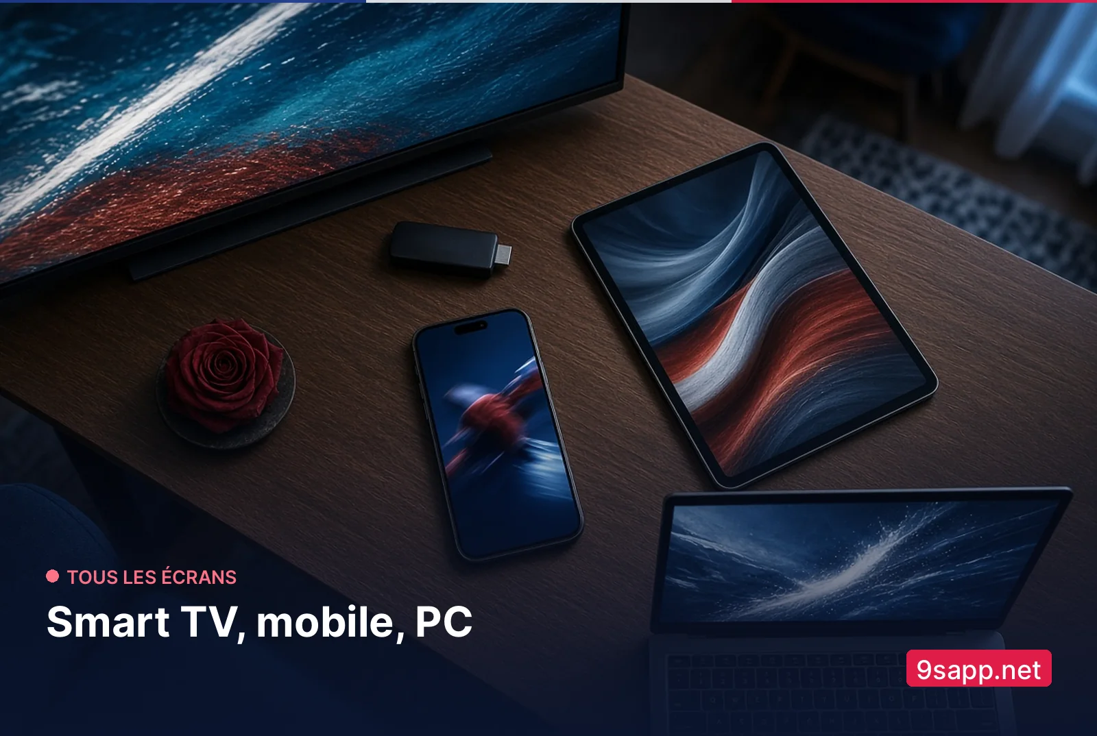 IPTV France 9sapp.net sur Smart TV, smartphone, tablette et ordinateur