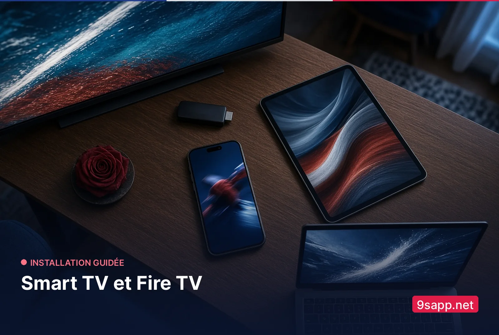 Installation IPTV France sur 9sapp.net – Smart TV, mobile et ordinateur